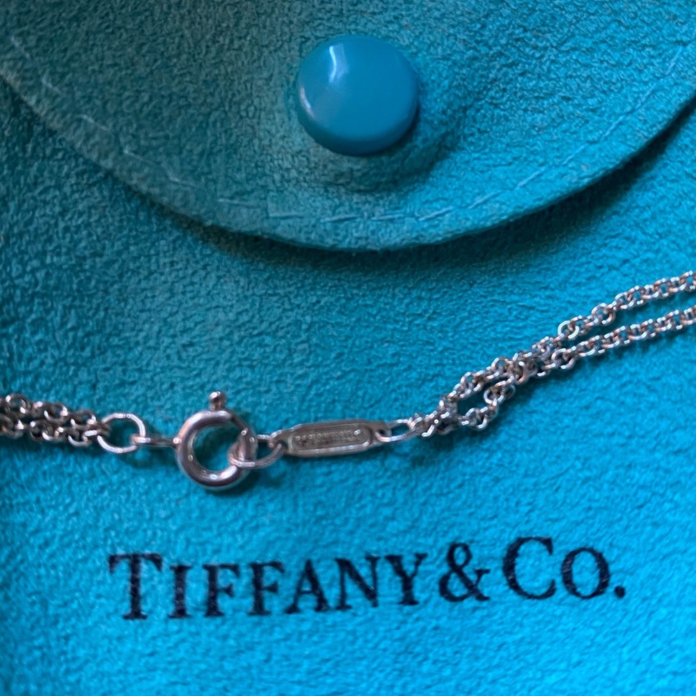 Tiffany Infinity Pendant & Double Chain. - Picture 5 of 7